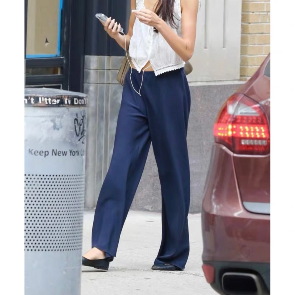 N16 Moon Leigh Triacetic Acid Classic Straight-leg Wide-leg Pants,